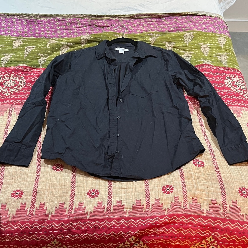 Amazon Essentials Black Button Down Shirt
